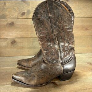 palomino womens size 7.5 shoes brown leather western cowboy boots
